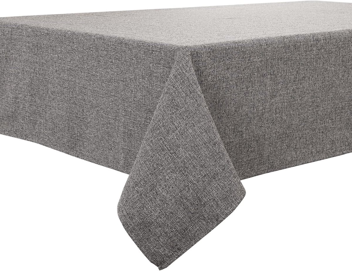 & Falcon Tafelkleed in linnenlook, afwasbaar tafelkleed, tafelloper, tafellinnen, rechthoekig, waterdicht, 140 x 240 cm