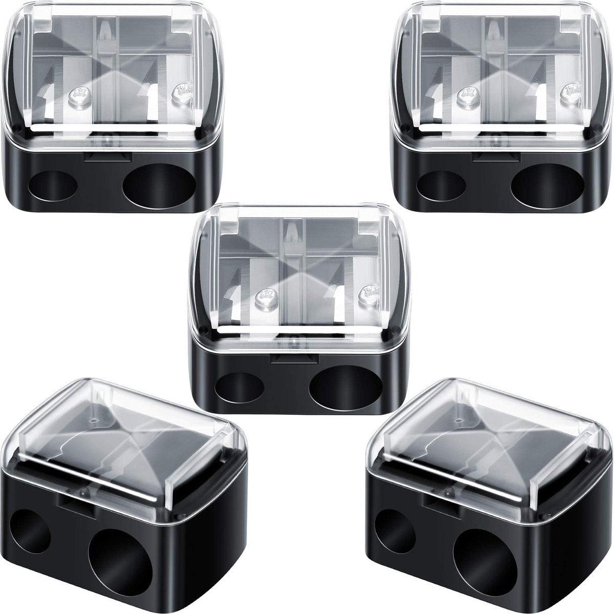 puntenslijper dubbele puntenslijper oogmake-up puntenslijper (5 stuks)