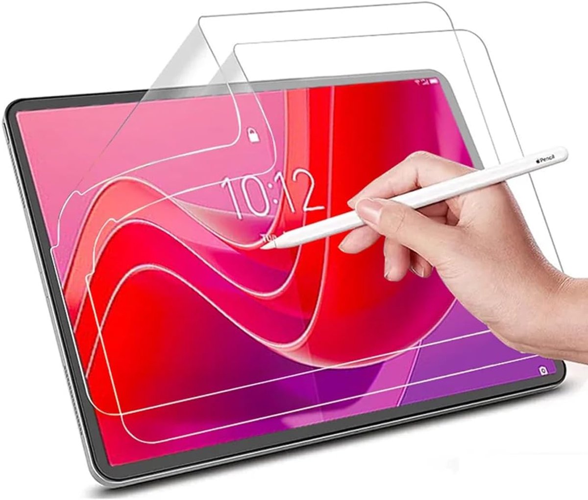 Folie voor Lenovo Tab M11 2024 10,95 inch, PET-papierfolie, mat, om te tekenen, schrijven, anti-vingerafdruk, anti-reflectie, 2 stuks