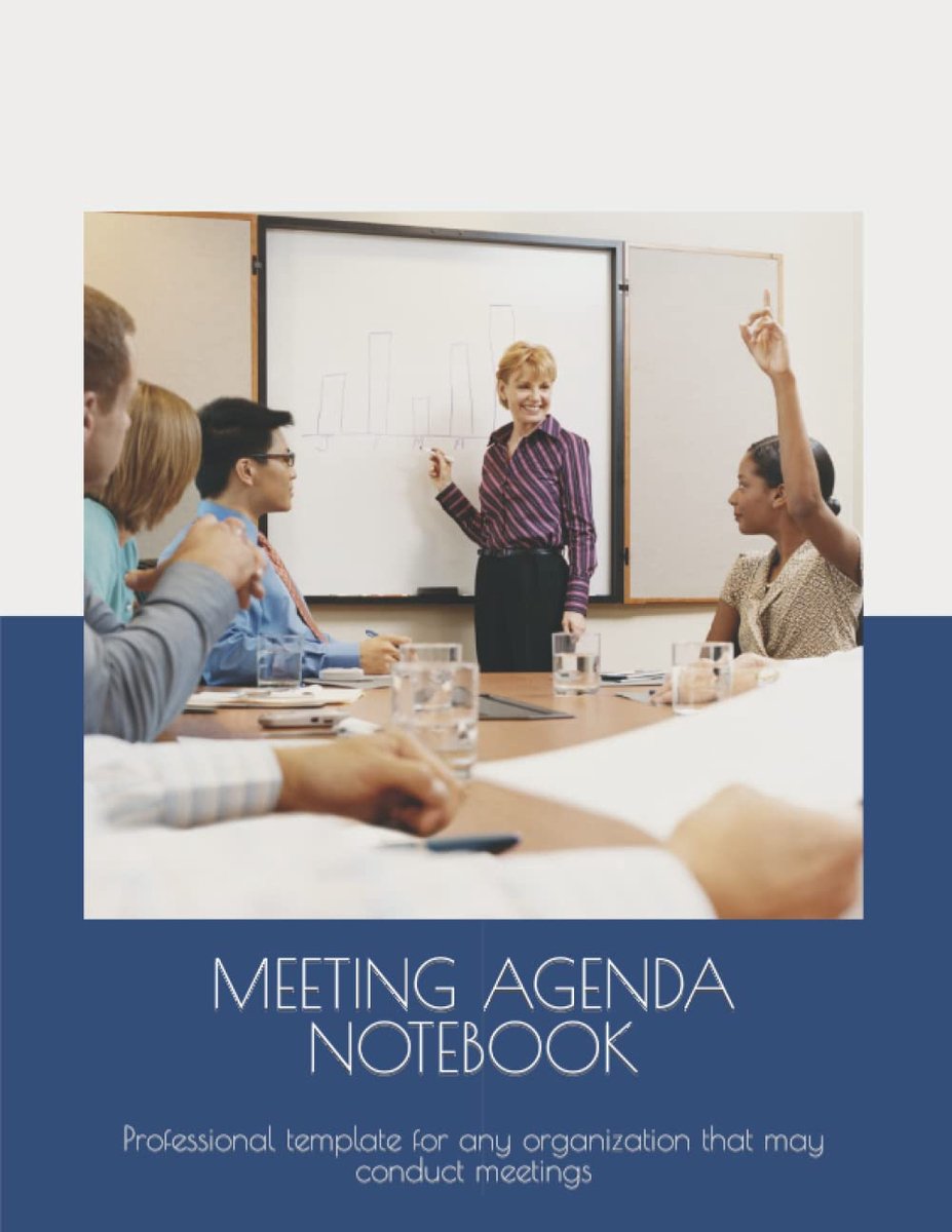 AGENDA NOTEBOOK: Professional template for any organization that may conduct meetings
