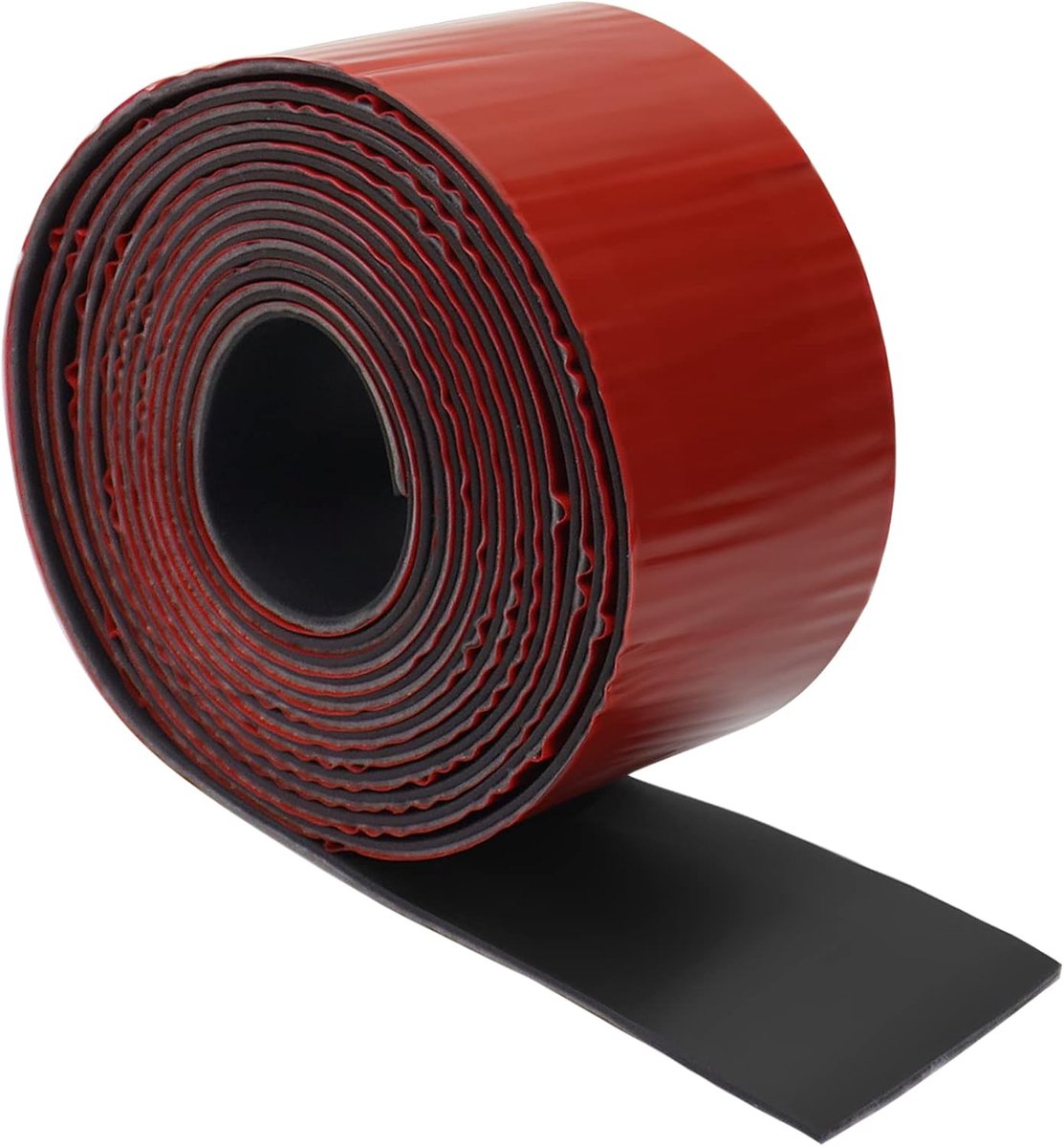 Rubberen strips, zelfklevend, 50 mm (b) x 1,5 mm (d) x 3 m (l) neopreen, rubberen plaat, massief rubberen profiel voor afdichtingen, afdekking, doe-het-zelf, anti-vibratie, antislip