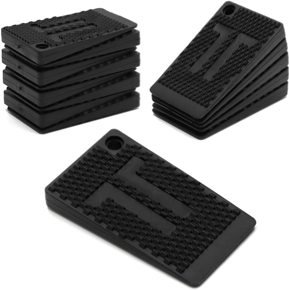 20 Stks Meubels Levelers Pads TPE Materiaal Stapelbare Shims voor Nivellering Zachte en Antislip Plastic Shims voor Meubeltafel en Stoel Voeten