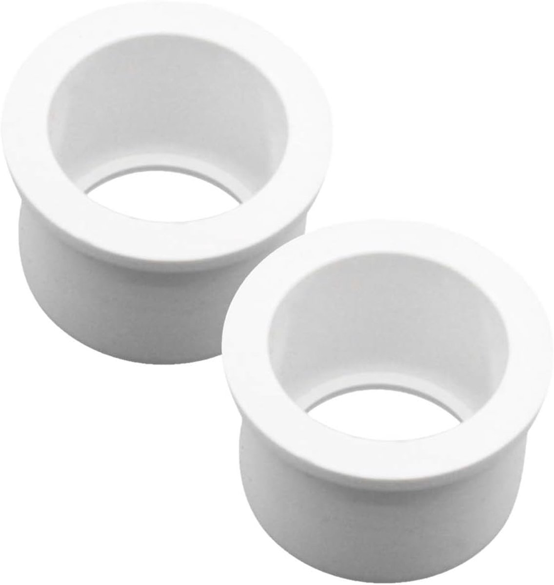 slangfittingen – 2 stuks loodgietersfittingen voor waterslangadapter van pvc, wit, 32 x 20 mm