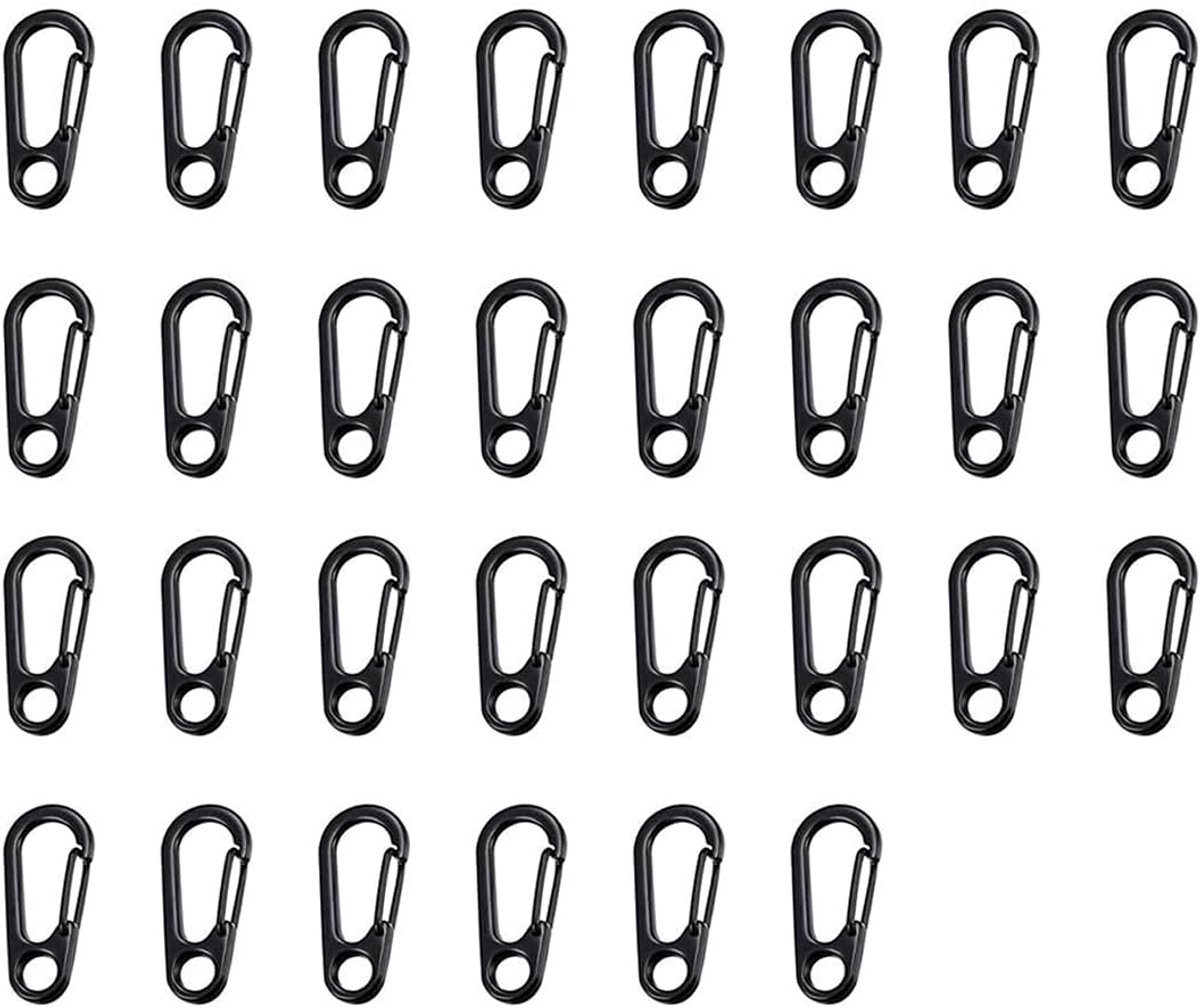 30 stuks mini-karabijnhaken, gesp, veer, rugzak, sluitingen, veer, karabijnhaak, klimmen, snappen, karabijnhaken, kleine Sf karabijnhaak, lente, snap, sleutelhanger, haken voor camping, outdoor