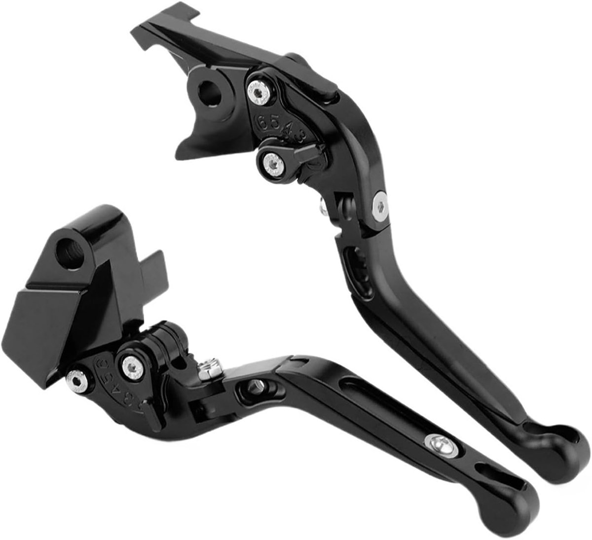 Remhendel van motorfiets Voor KAWASAKI Voor Z900 Z650 Voor Vulcan S 650 Voor NINJA Voor Versys 650 1000 KLE650 Opvouwbare Uitschuifbare Handgrepen Rem Koppeling Hevels Koppeling Remhendel (Color : Bl