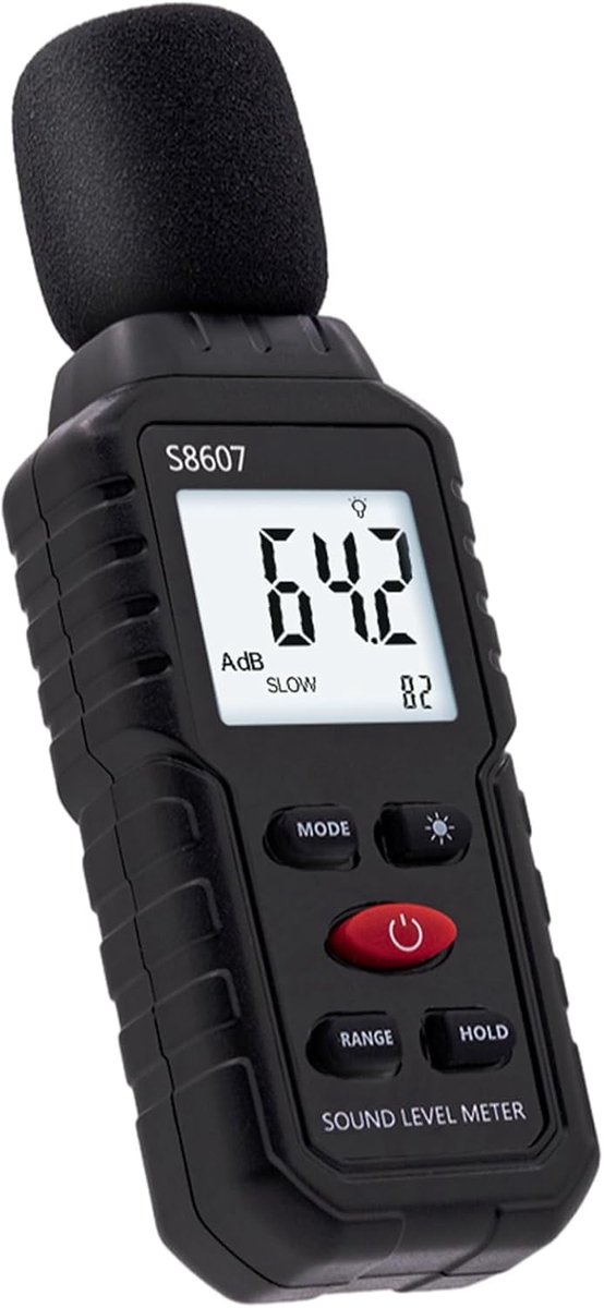 Decibelmeter digitale geluidsniveaumeter 30 dB - LCD-scherm - nauwkeurig 0.1 dB - ideaal voor kantoor en bouw - SnelShoppen