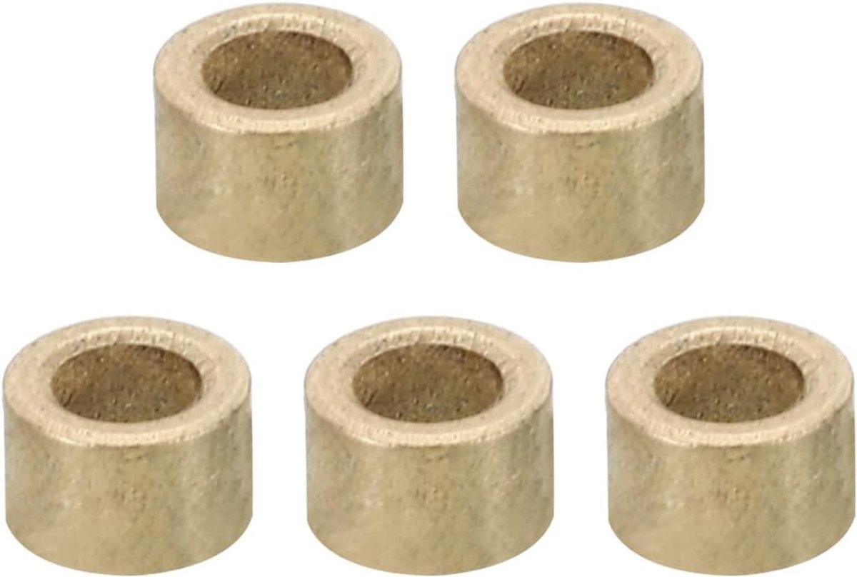 M3 messing afstandhouders, 5 stuks metalen afstandhouder messing 3 mm ID x 5 mm OD x 4 mm L messing afstandhouders schroef afstandhouder voor 1/8 inch of M3 schroef