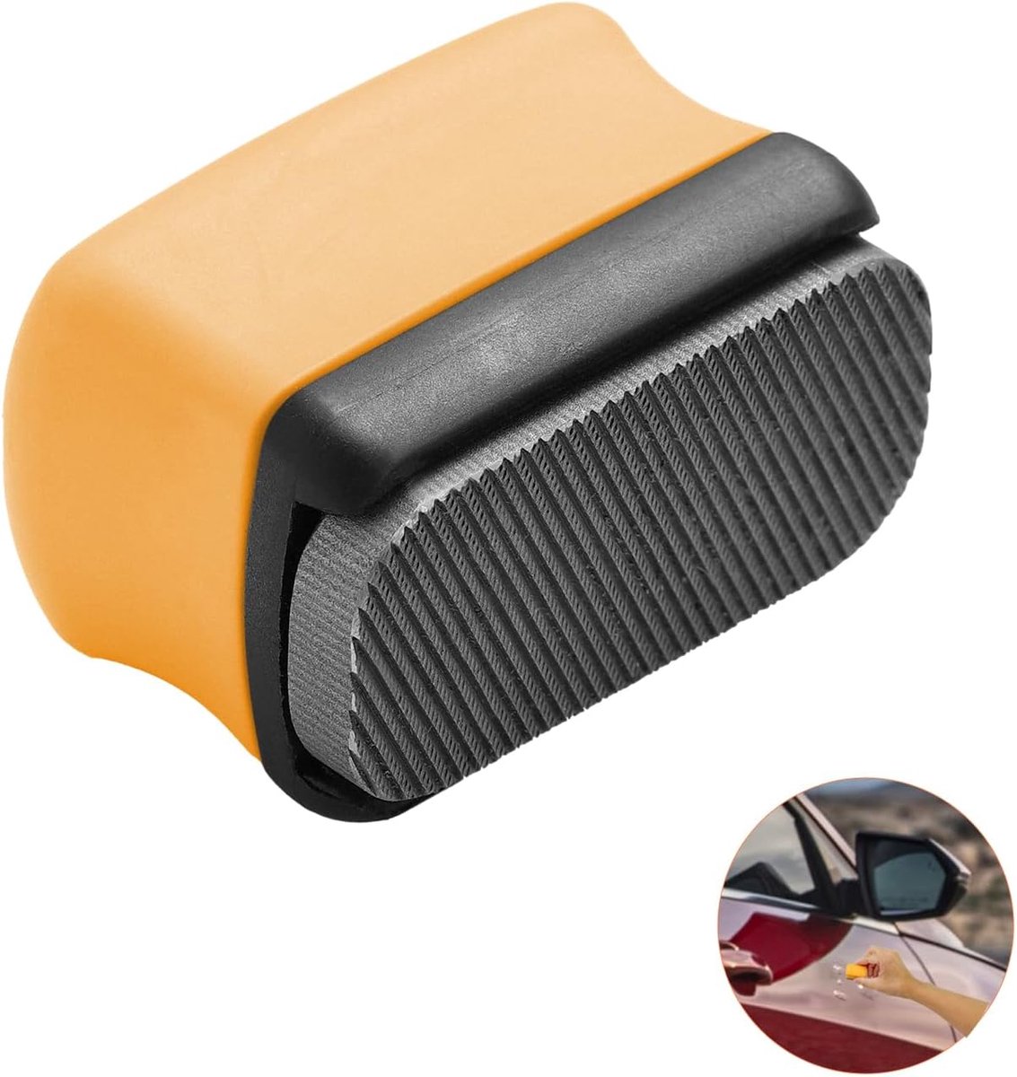File, Paint File Tool voor het snel verwijderen van onvolkomenheden in de verf, dubbelzijdig minivijlmes voor het repareren van verfbehoud, vlekken op auto's, tekenborden (geel)