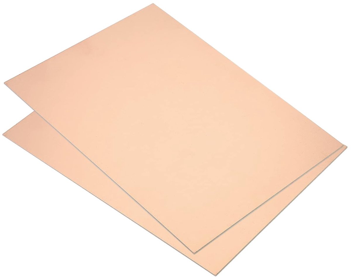 FR4 enkelzijdig koper bekleed, 2 Pack 200 x 150 x 1.2mm PCB Gelamineerde Printplaat