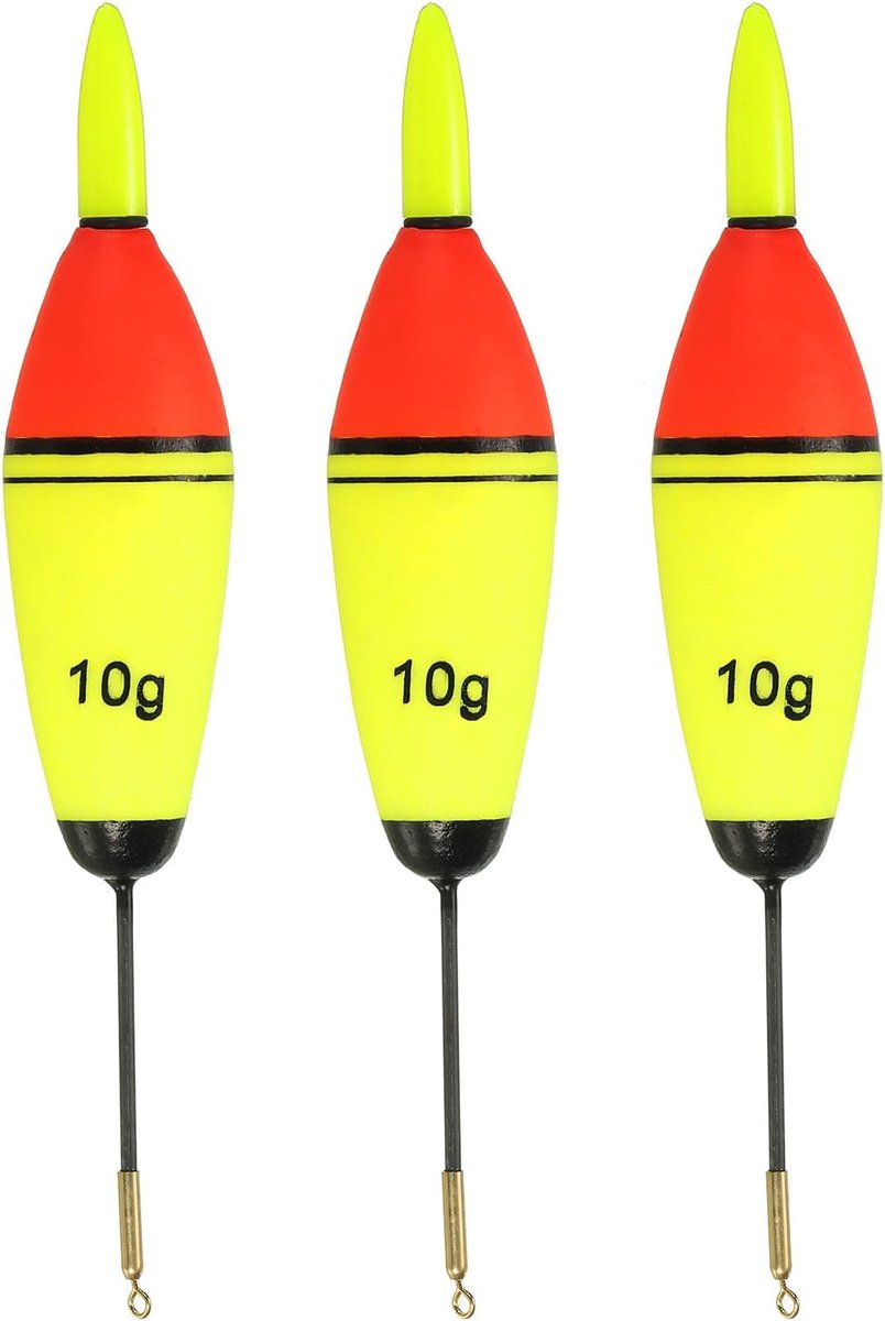 9,9 g verlichte visglijdende dobbers, 5 stuks EVA Light Up in groene visdobber voor nachtvissen