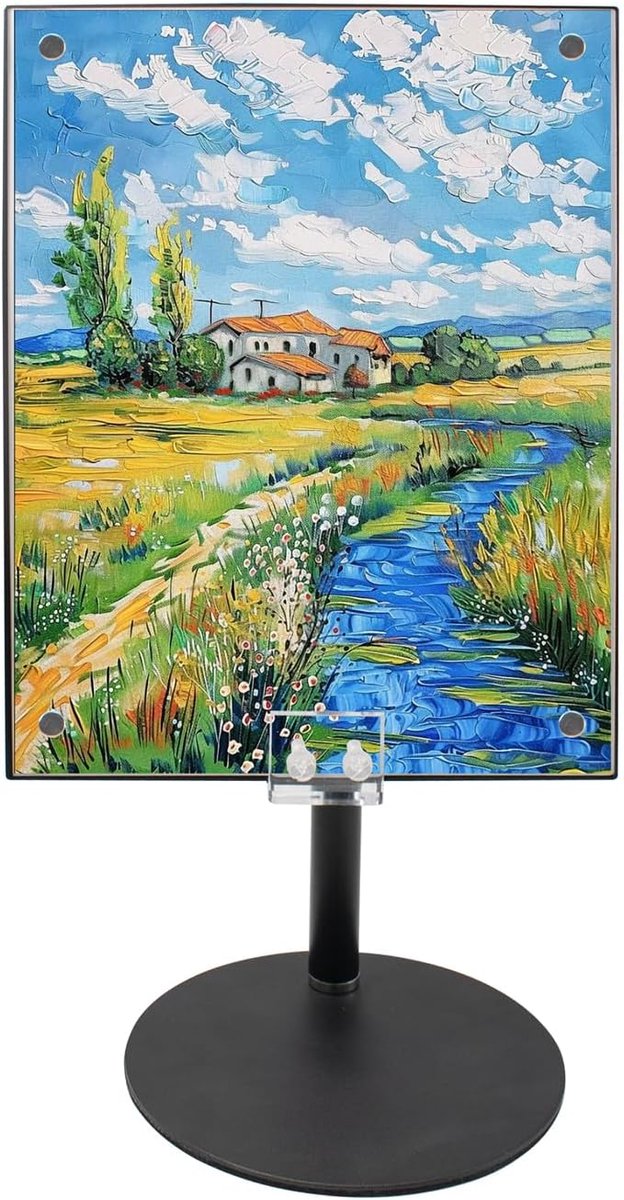 Verstelbare tafelstandaard, voor fotolijst, tafel, fotolijst, verstelbaar, 30,5 - 45,5 cm, A4, presentatiestandaard voor fotolijsten, kunstwerken