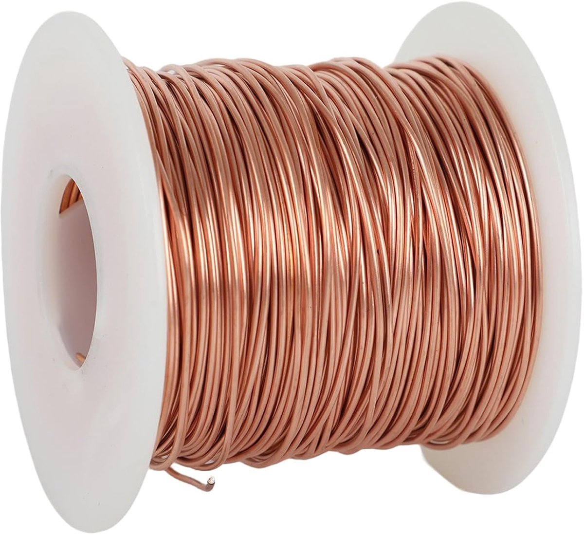 Koperdraad, Ø 0,5/0,8/1/1,5/2/2,5/3 mm, blanker T2 koperdraad, 500 g koperen spoel voor tuinieren, pure koperen kabel voor elektrotechniek en doe-het-zelf handwerk, 1 mm-71 m