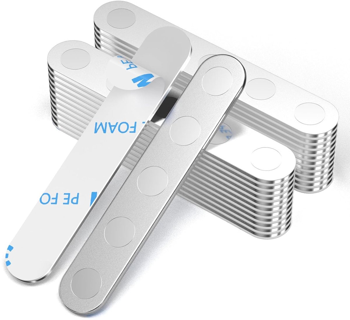 Onbreekbare magneten, zelfklevend, 24 stuks, houdt 1,5 kg sterke magneetband