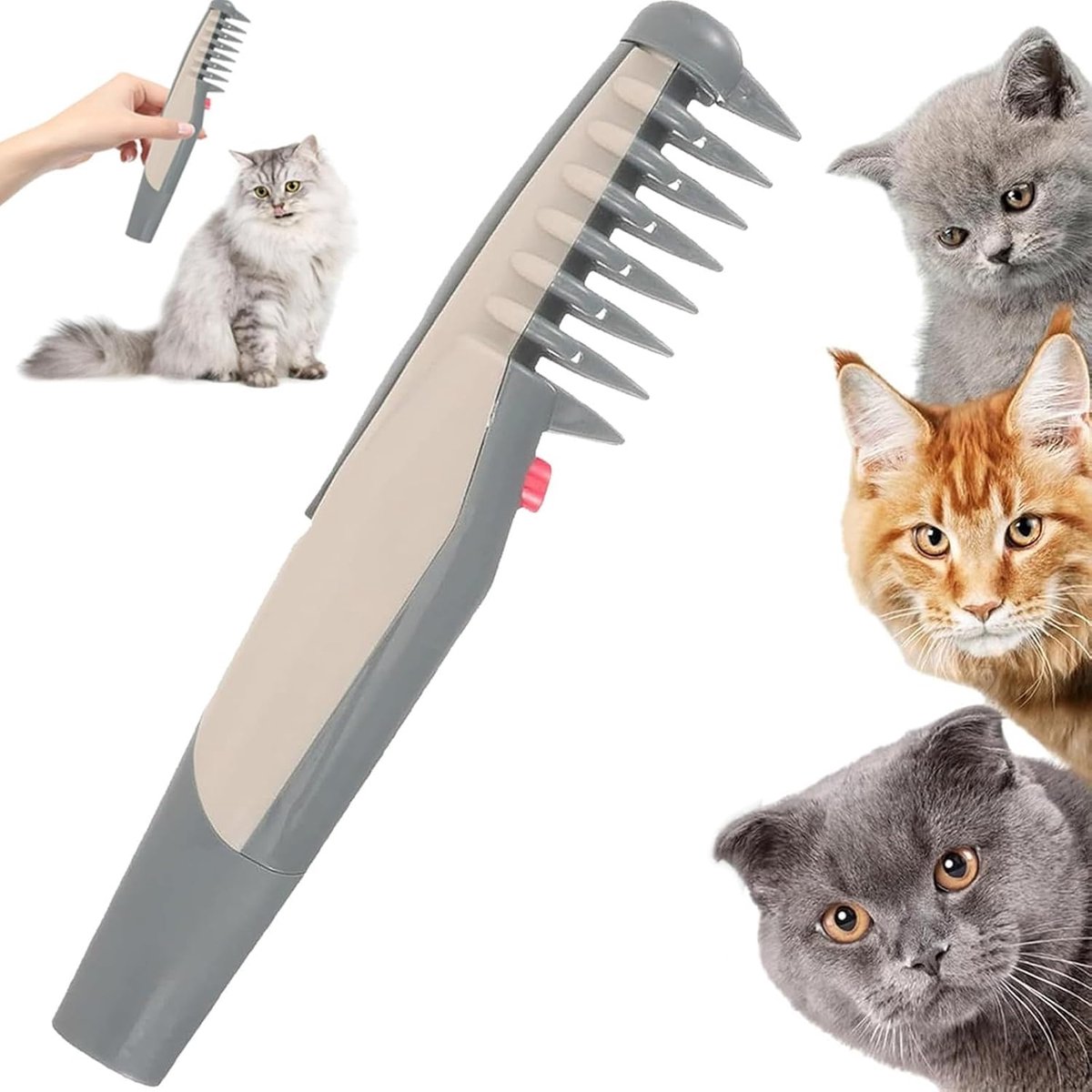 Pet Grooming Com, Cat C/omb, Pet Hair Knot Remover, Haar Trimmer, Hond Co/Mb, Ideaal voor Hond & Kat, Bruidegom Lichaam, Poten & Gezicht met gemak, K/niet Remover, D/og Co/mbs voor Verzorging