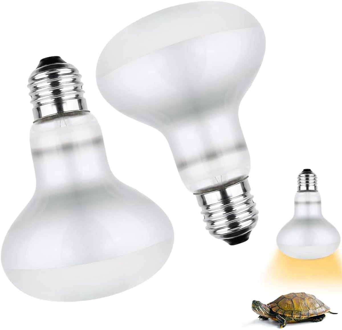 Set van 2 lampen, rood, reptielen, infraroodlamp, verwarming, terrarium, 100 W, rode lamp, warme lamp, dieren, E27, schildpadden voor hagedissen, schildpadden, slangen, spin, vogel