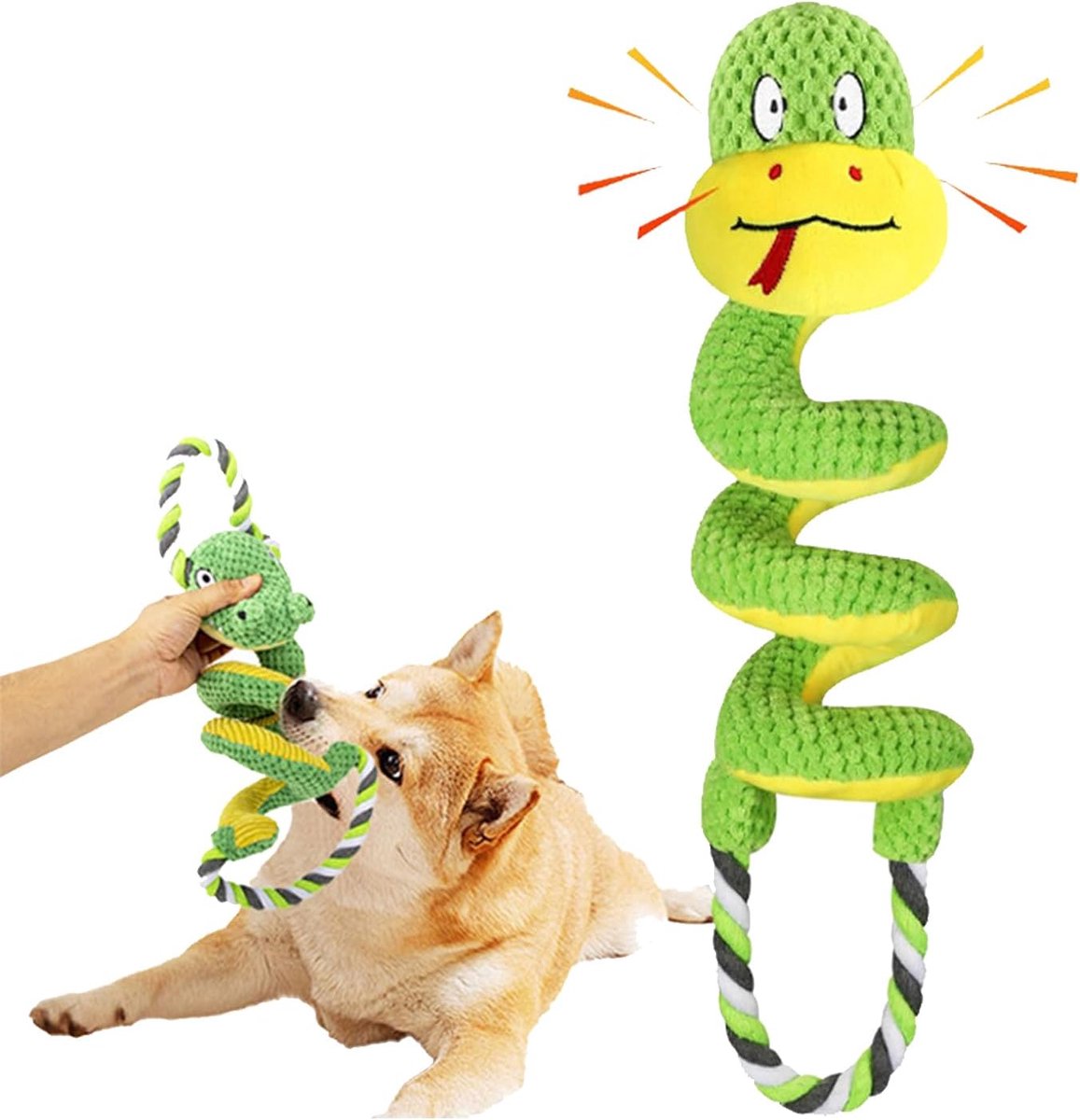 touwspeelgoed voor honden, trekken en touwen, bijtring voor honden, puppy's, onverwoestbaar hondenspeelgoed voor kleine, middelgrote en grote honden