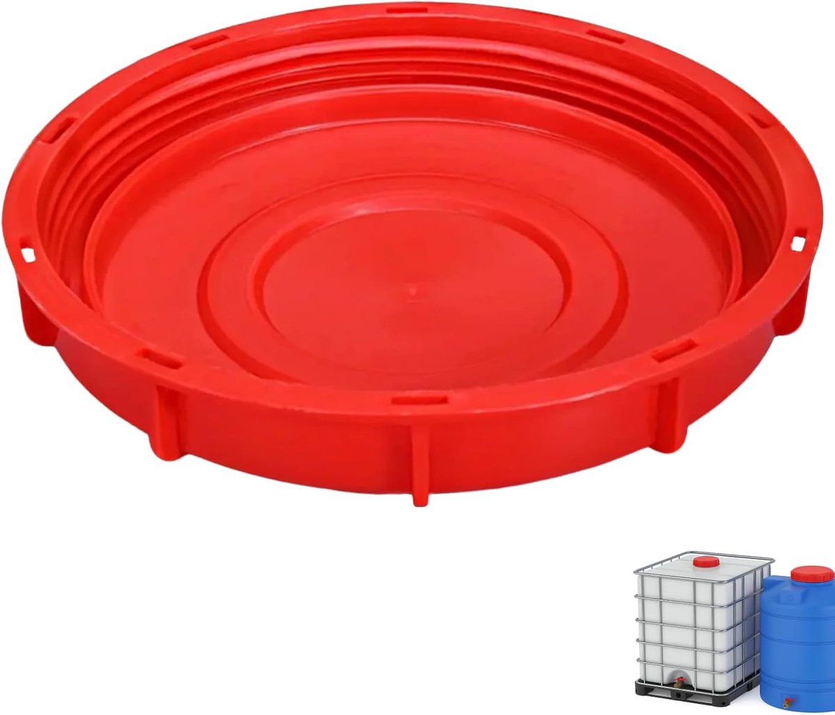 1000 l 245 mm, IBC-deksel DN225 DN 225 voor waterreservoir van 1000 l Aquarium, tonklep, tuinbewatering (DN225 1 stuks)