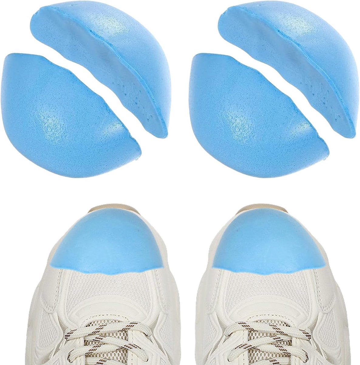 2 paar schoenvullers voor losse schoen, teenkussenvuller laat schoenen passen, schoeninzetstukken om schoenen kleiner te maken, voorkomen dat de hiel glijdt, voor mannen en vrouwen