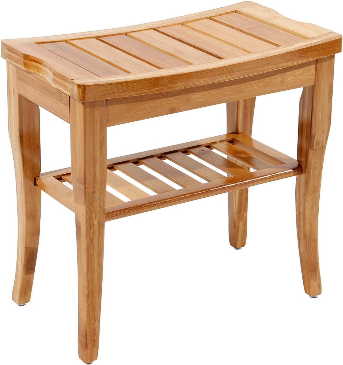 KS-HSJ-04-SH antislip houten douchekruk met plank