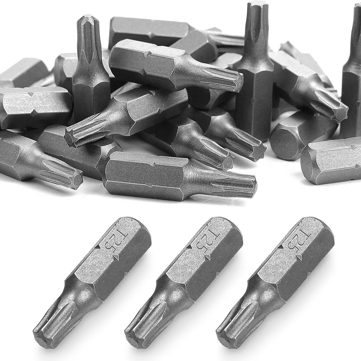 T25 Torx Bit-assortiment, 30 stuks 25 mm vervangende bits van chroom-vanadiumstaal voor schroevendraaierbits