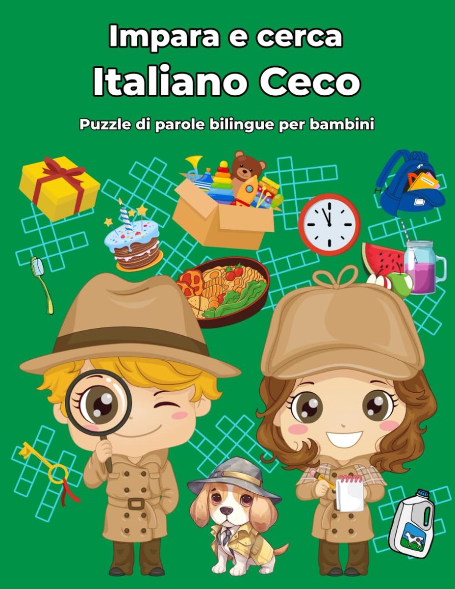 Ceco Puzzle di parole bilingue per bambini: Impara e cerca