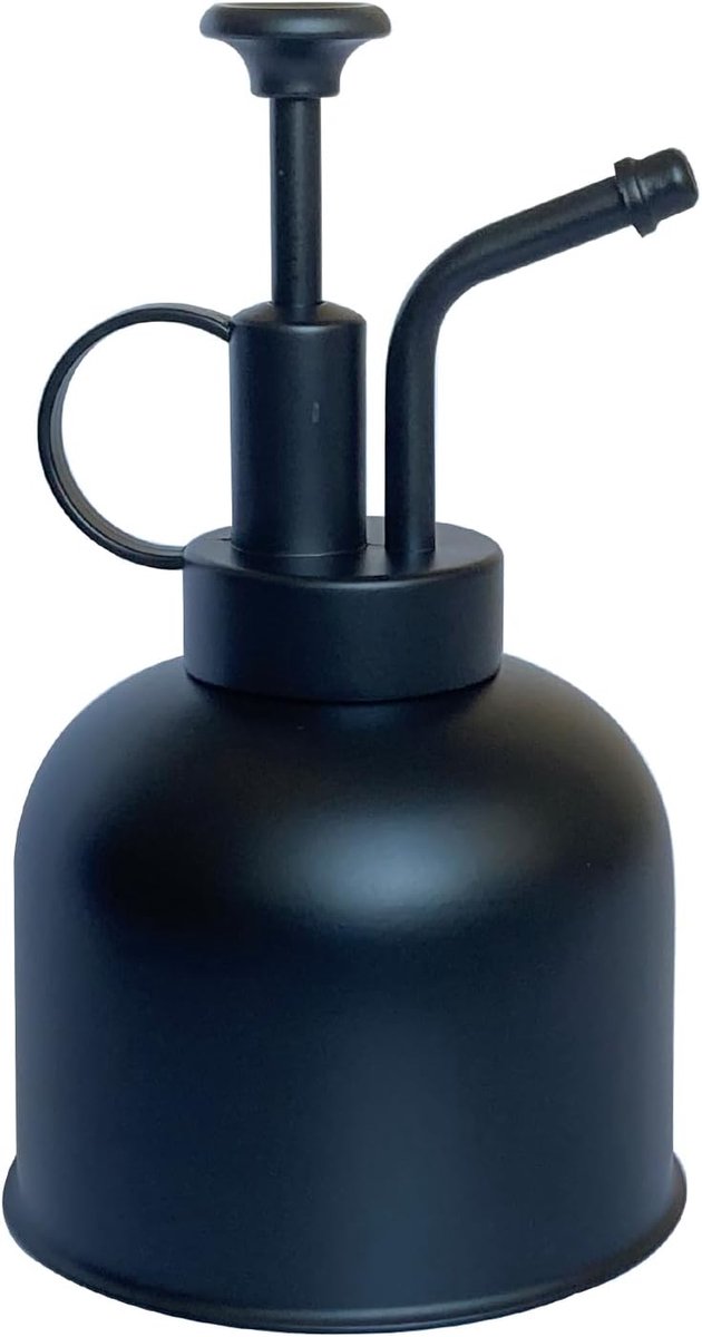 plantensproeier, kleine gieter plantenspuitfles, modern tuingereedschap voor binnenpotplanten, water geven en sproeien (mat zwart, 0.3L)