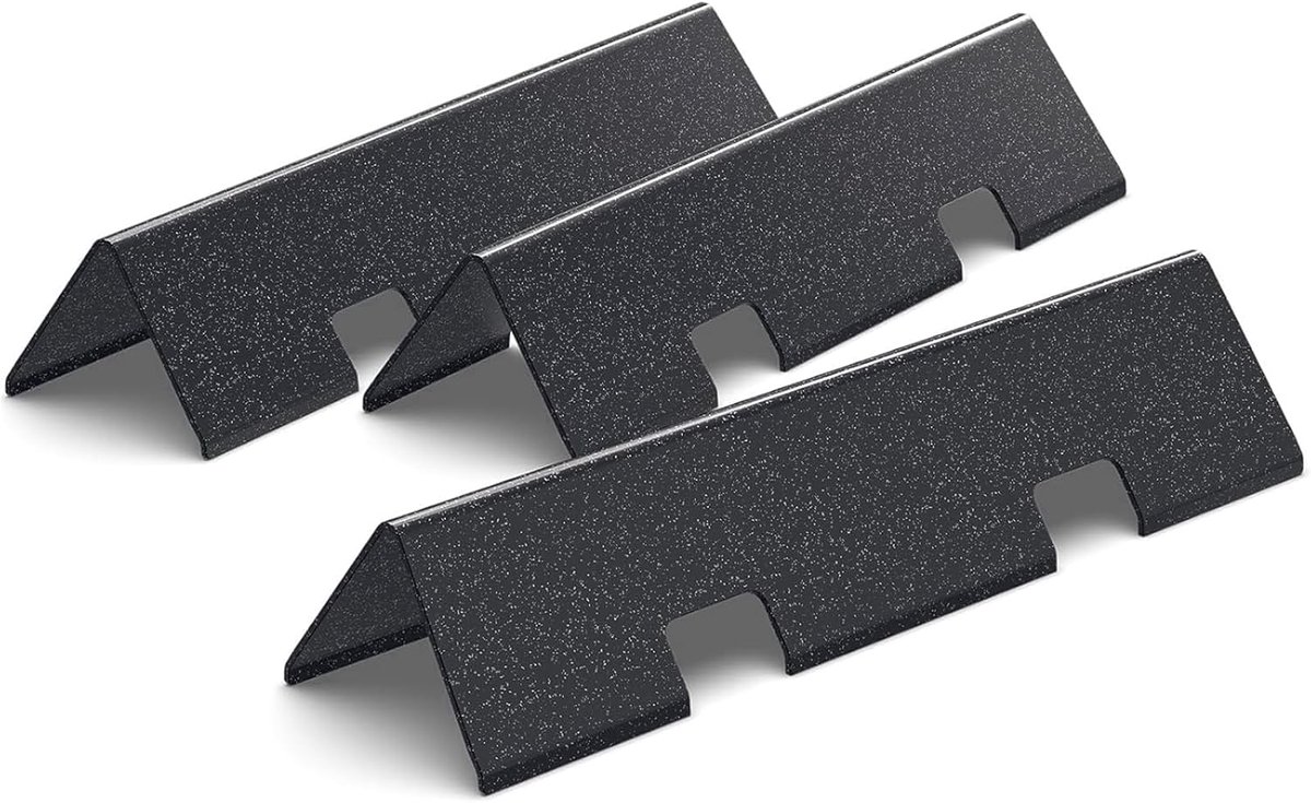 Flavorizer Bars 67045 voor Weber Spirit I & II E210 S210 E220 S220 Gas Grills, compatibel met Weber 7635, porseleinen geëmailleerde warmteplaat reserveonderdelen, 1,5 mm