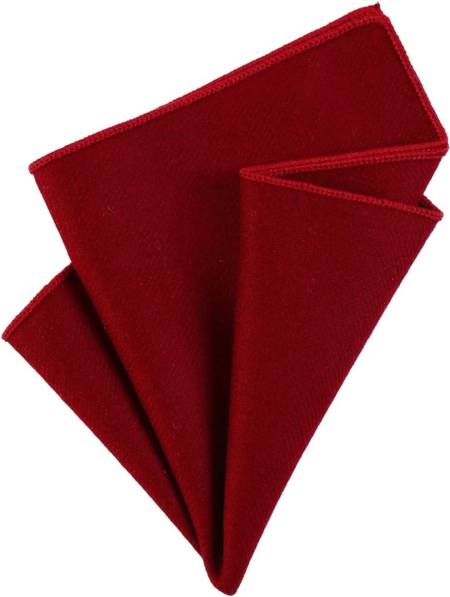 heren pochet zakdoek 23 x 23 cm om zelf te vouwen gemaakt in effen katoenen tweedstijl