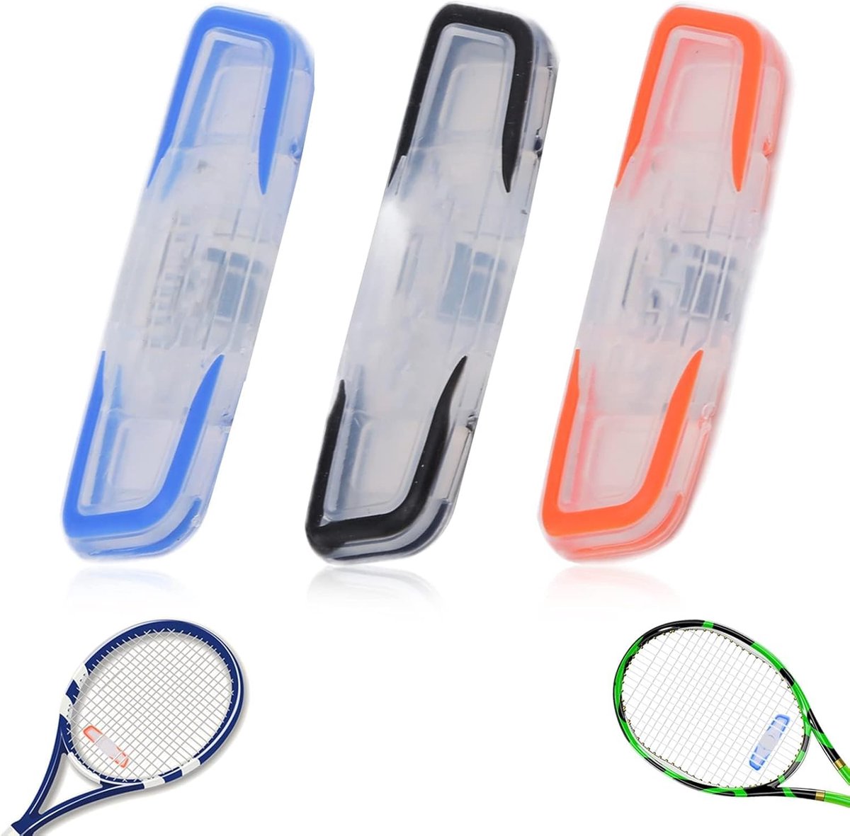 Tennis Racket Damper 3 Stuks - Duurzaam Zacht - Vermindert Trillingen - Voor Comfortabel Spelen - SnelShoppen