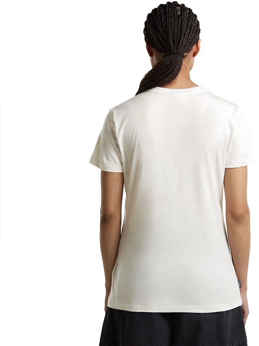 Icebreaker 150 Tech Lite Sparkling Sta T-shirt Met Korte Mouwen Wit L Vrouw