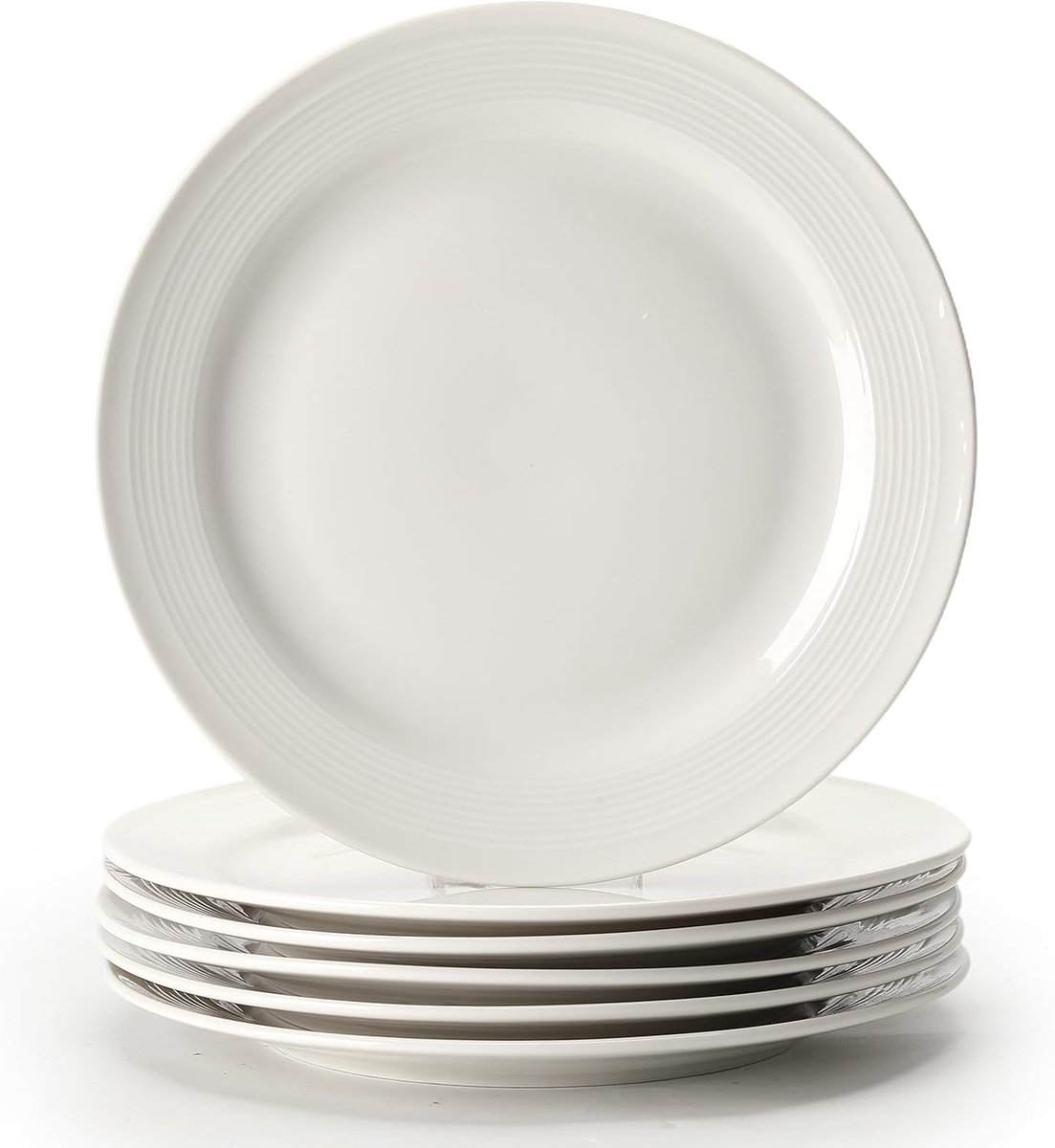 Dinerborden Keramische,Keramische Platte,Porselein Eetborden,Set Voor 6 Personen, Bordenset, Servies Voor Vaatwasser En Magnetron, Pastaborden, Ontbijtborden, Taartborden (C)