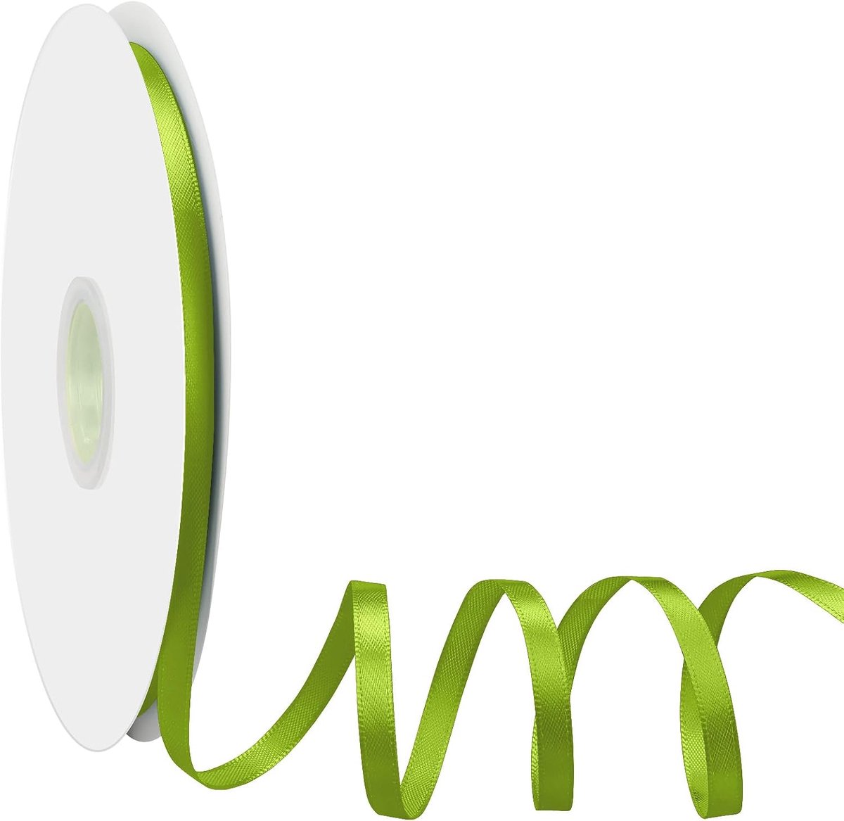 lint groen, Dooozy 10 mm 91 m cadeaulint decoratielint stoffen lint voor het verpakken van geschenken, Kerstmis, bruiloft, decoreren
