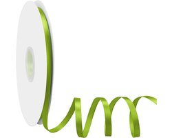 lint groen, Dooozy 10 mm 91 m cadeaulint decoratielint stoffen lint voor het verpakken van geschenken, Kerstmis, bruiloft, decoreren