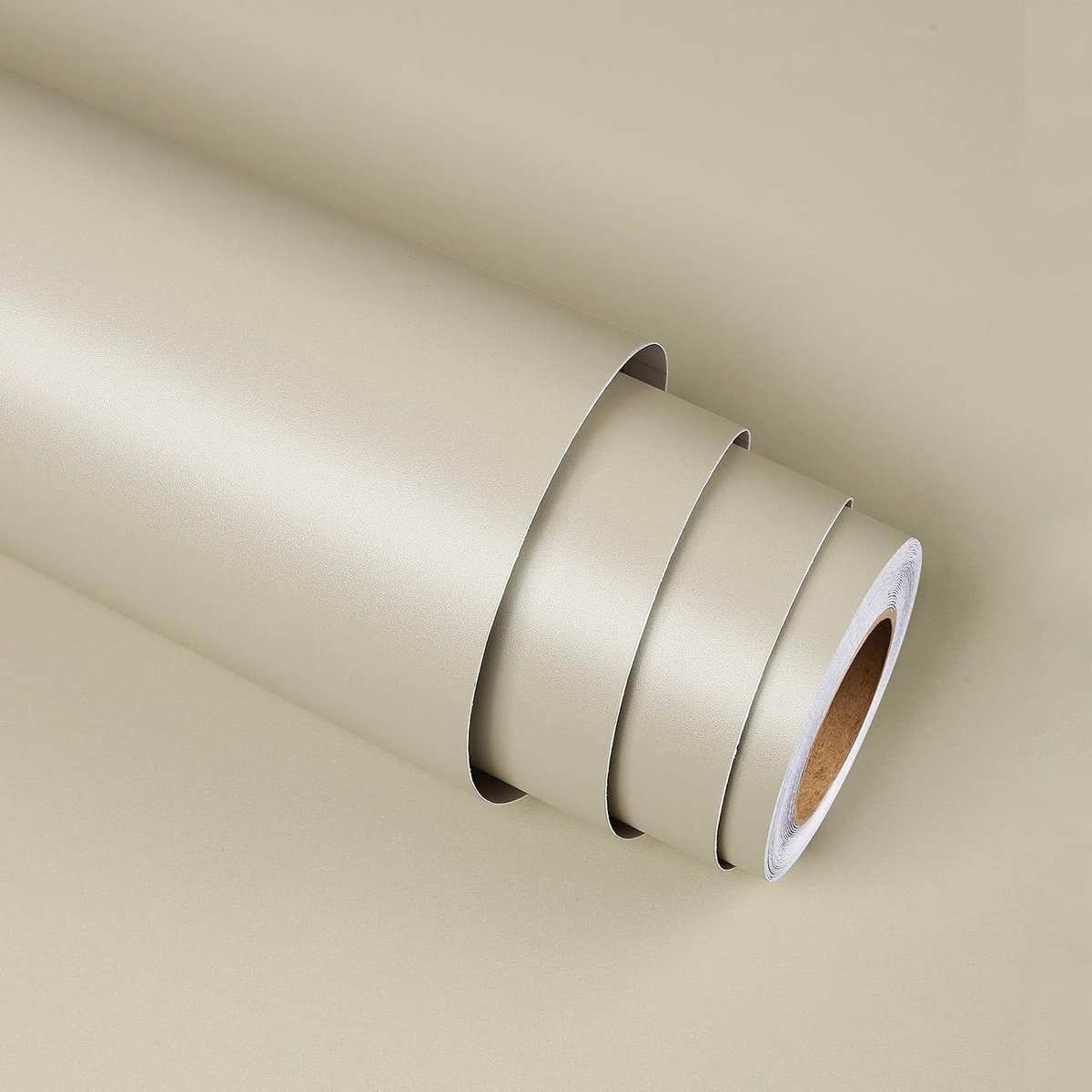 Plakfolie voor Meubels Beige Modern 30cmX800cm Plakfolie voor Keuken Werkblad Keuken Werkbladfolie Zelfklevende Folie voor Keukenkasten Decoratiefolie voor Kast Tafel Muur Waterdicht