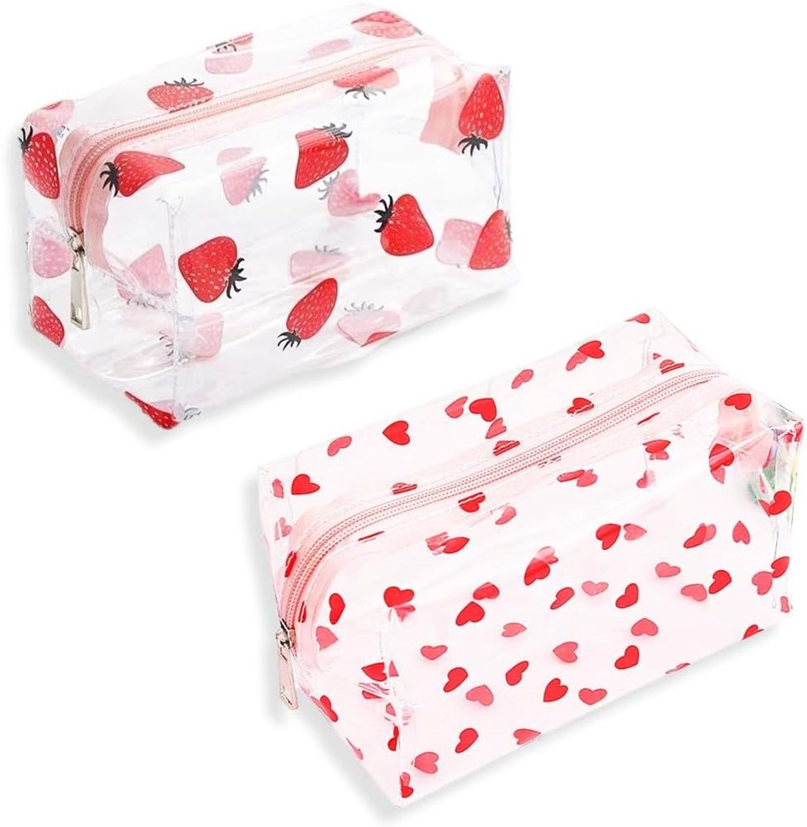 2 stuks transparante toilettas, transparante tas, waterdicht, reistas, multifunctionele tas, toilettas, reizen, transparant, cosmeticatas, reizen, vliegtuig, tas