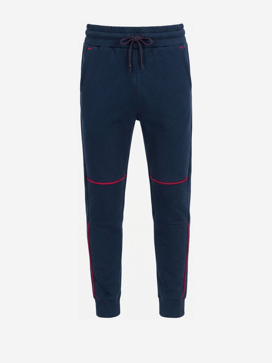 OMBRE Broek - regular fit - katoen - effen Grijs gemêleerd XXL