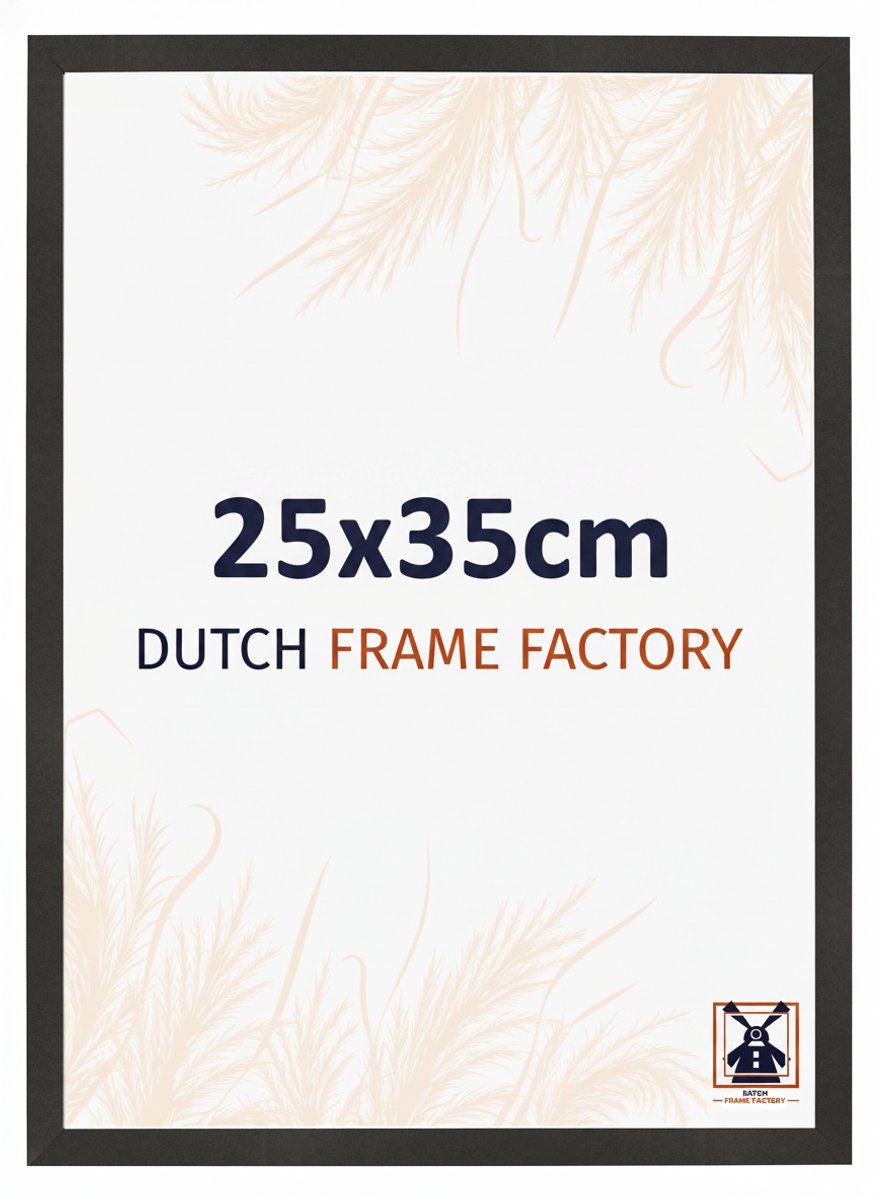 Fotolijst 25x35 cm - MDF - Zwart Mat - Benno