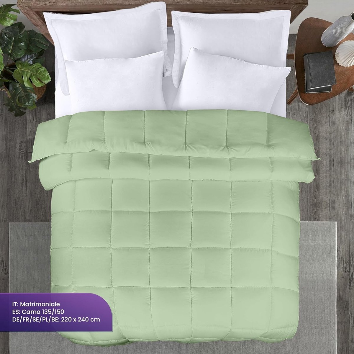 Dekbed - Microvezel - 370 GSM Vulling - Elegant Design - Voor Herfst en Winter