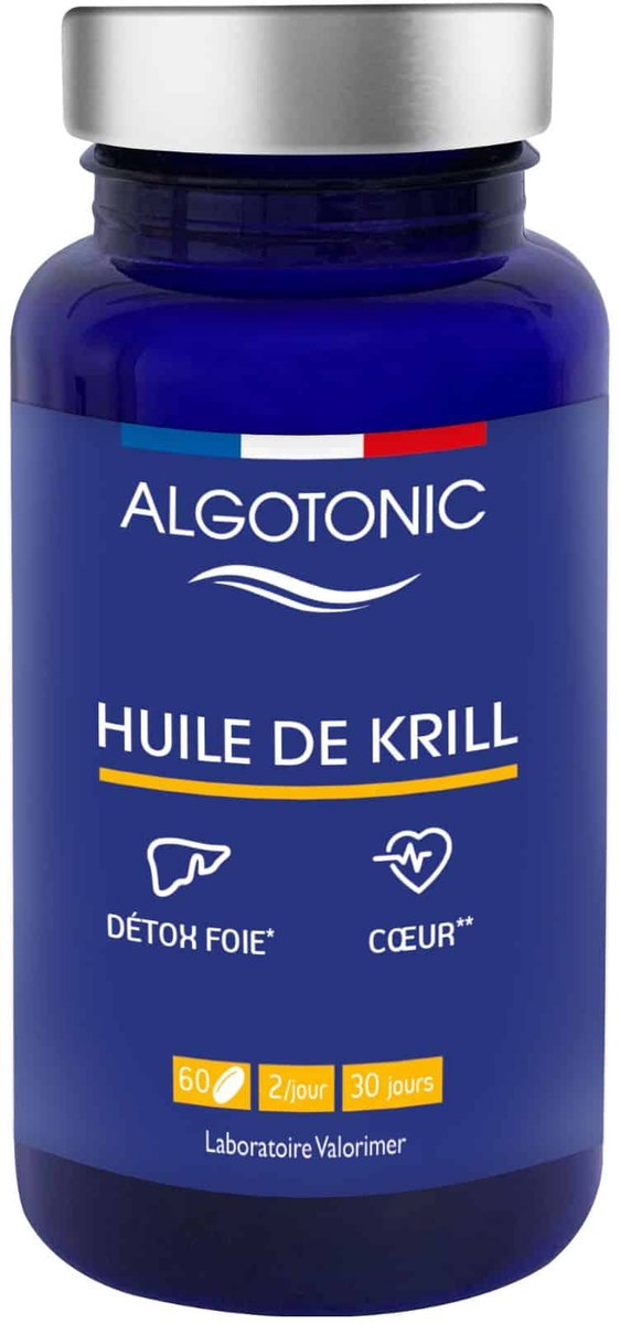 Krillolie Capsules 60 Stuks - Voedingssupplement Omega 3 - 30 Dagen Kuur - Ondersteuning Hart Hersenen Gewrichten