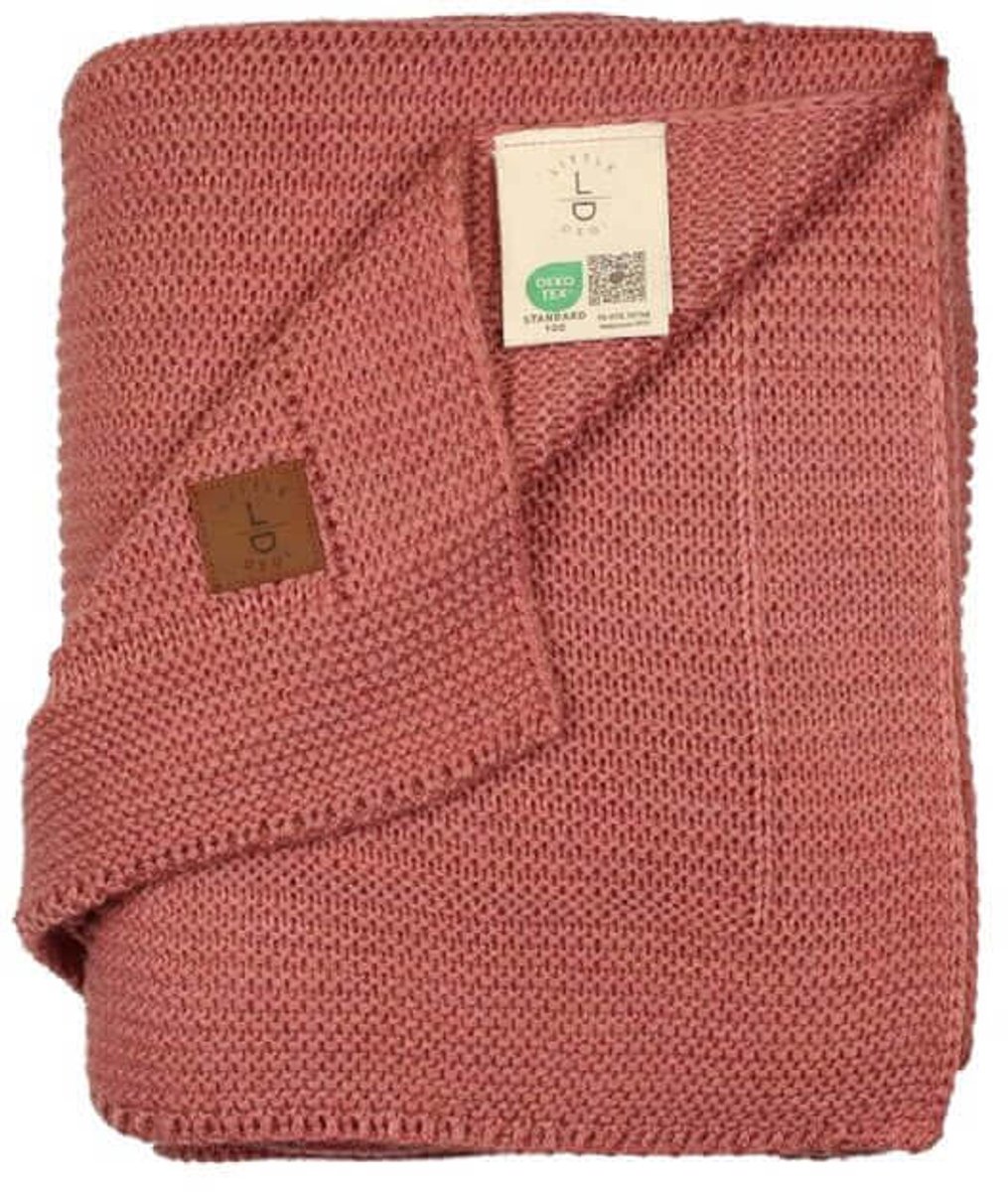 Little Dedi Babydeken – Gebreid – OEKO-TEX – Zacht & Ademend – 80x100 cm – Roze
