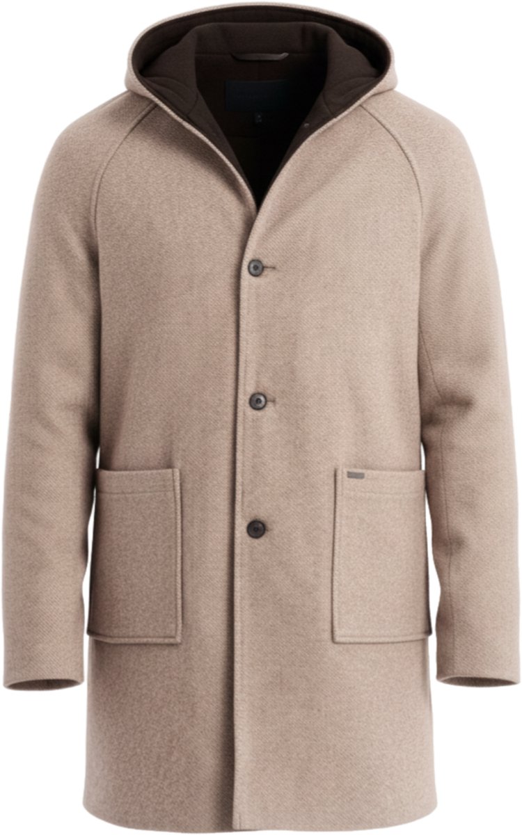 OMBRE Jas - Knopen - Effen Beige S