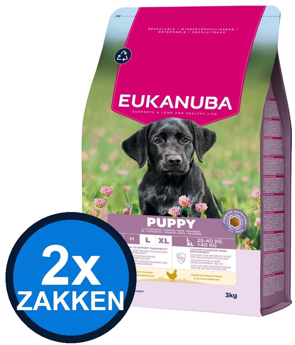 Eukanuba Eukanuba Puppy Large Kip - Hondenvoer Droogvoer - 3 kg
