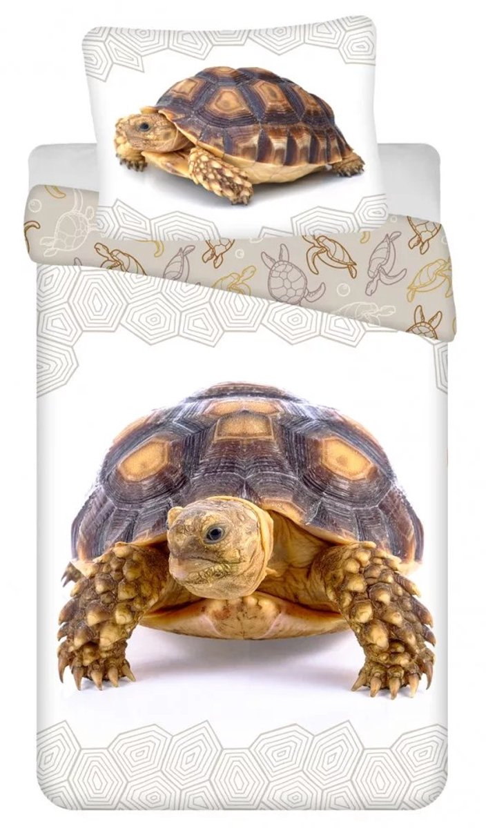 Sweet Home dekbedovertrek Schildpad 140 x 200 cm - 70 x 90 cm - Katoen