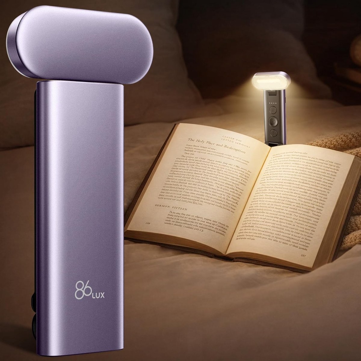 Boekenlicht - Aluminium - USB Oplaadbaar - Dimbaar met 3 Kleuren - Voor Boekenliefhebbers