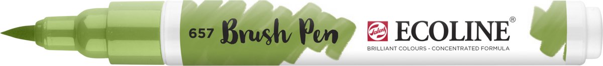 Ecoline - Brushpen - Brons groen - Talens
