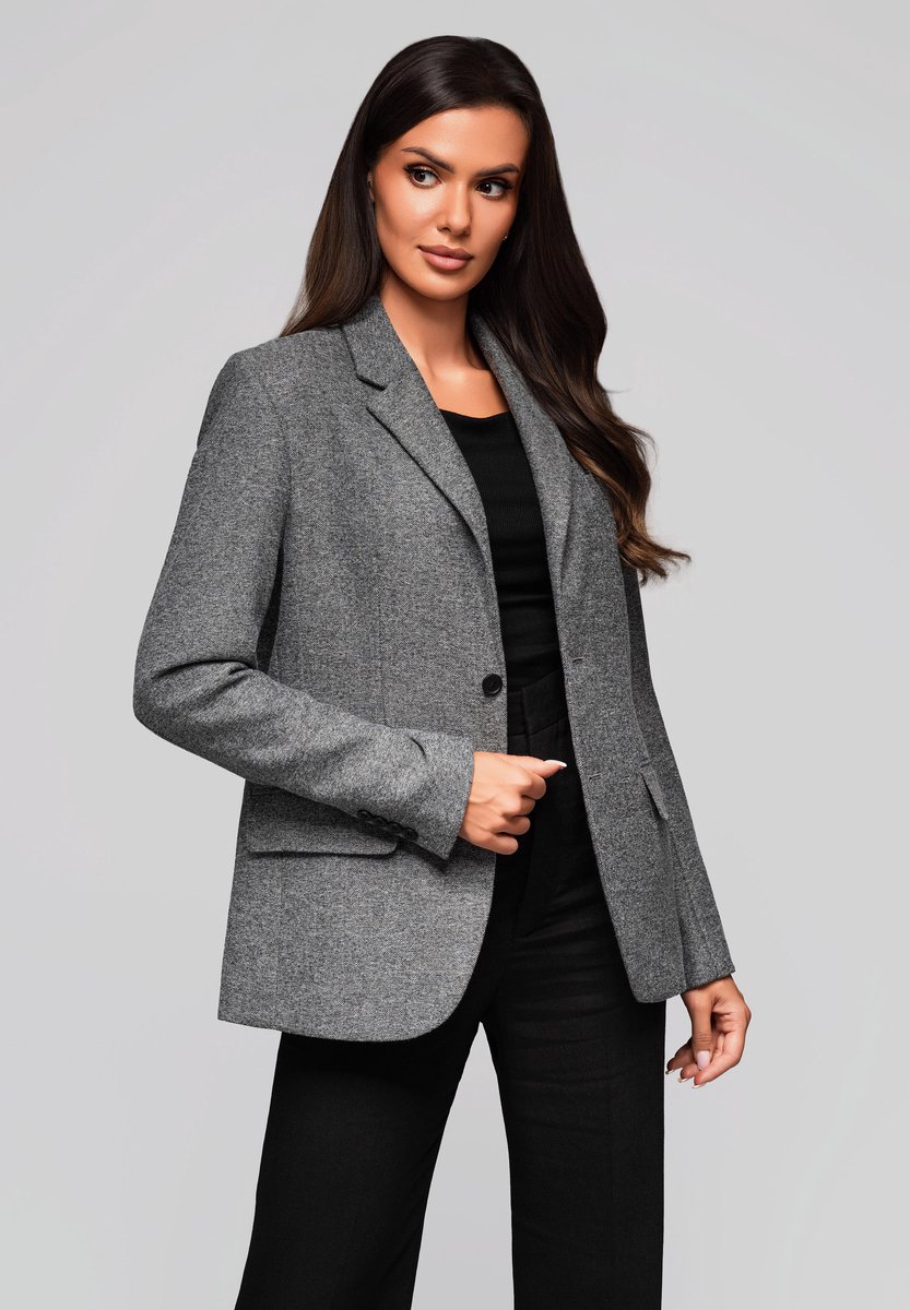 OMBRE Blazer - Regular Fit - Knopen - Blazer/Colbert Grijs XL