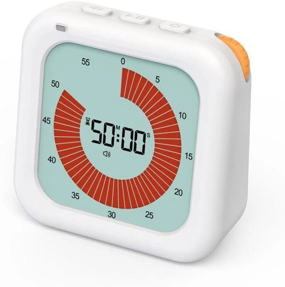 Digitale timer, aftelfunctie van 60 minuten, 3 alarmstanden, klok Geschikt voor visuele tijdweergave.