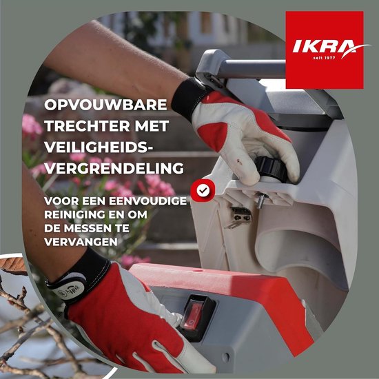 Elektrische Hakselaar - Takkenversnipperaar Tuin - Snoeiafval Verwerken - Krachtige 2500W Motor - Tot 45mm Dikte - Zwart Grijs — afbeelding 5