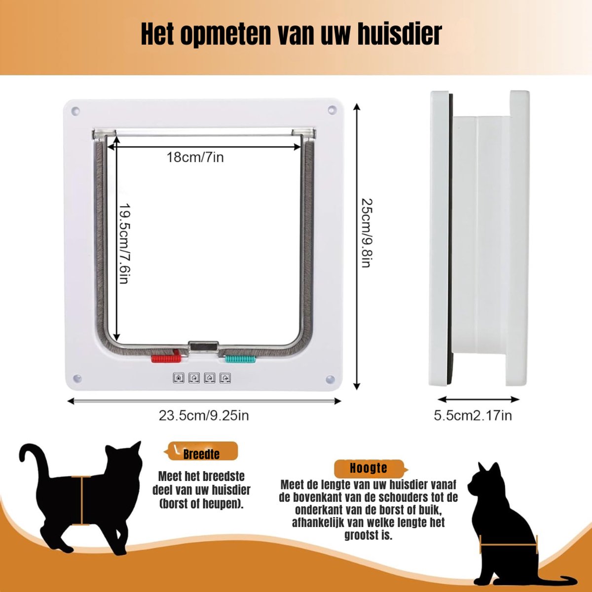 Groupe SEB Allvia Kattenluik Met Magneet - 25cm x 24cm x 5cm thumbnail 2