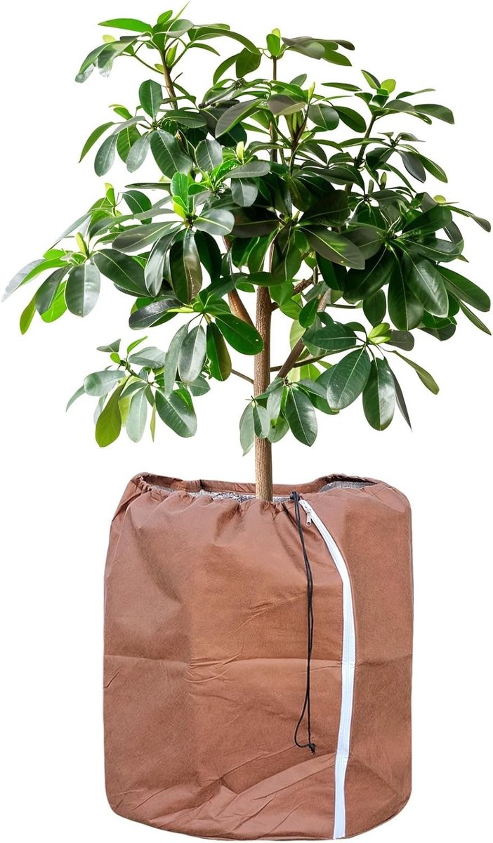 Thermo Pot Bescherming voor Planten, Winterbescherming met Trekkoord, 60 x 90 cm, Ideaal voor Potplanten en Tuinplanten